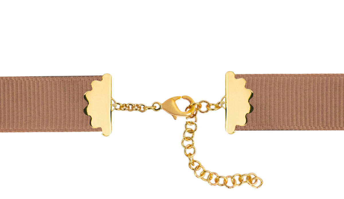 Collana Gros Grain Beige Potiche - Lebole Maison