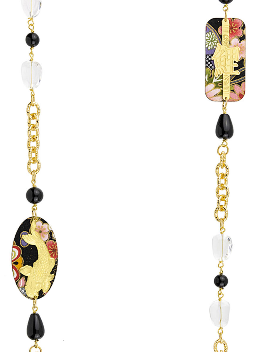 Collana Lebolina Koi Nero - Lebole Maison