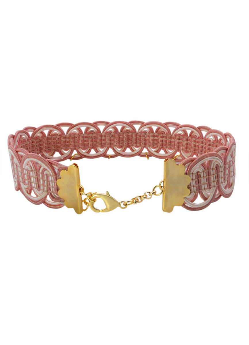 Collarino Rosa Cuore Perle - Lebole Maison