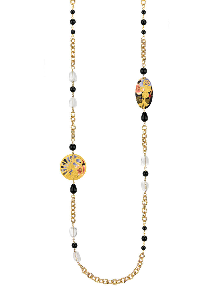 Collana Lebolina Temari Sensu Nero - Lebole Maison