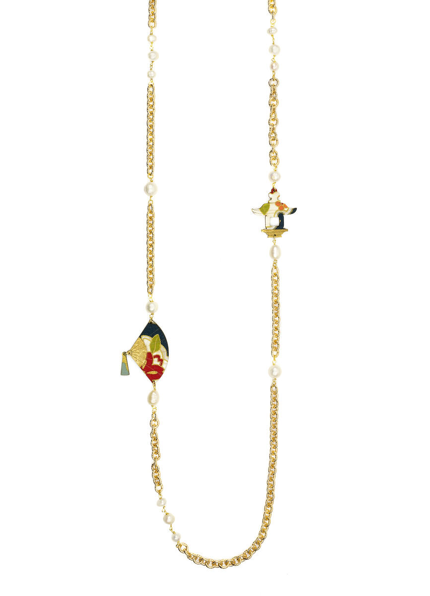 Pearl Fan Lebolina Necklace - Lebole Maison