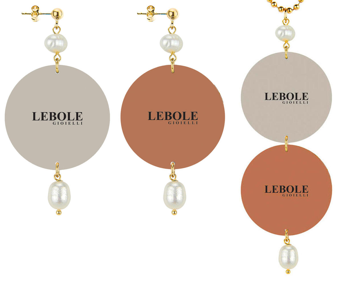 Parure Orecchini E Collana Samurai Classico Perla - Lebole Maison