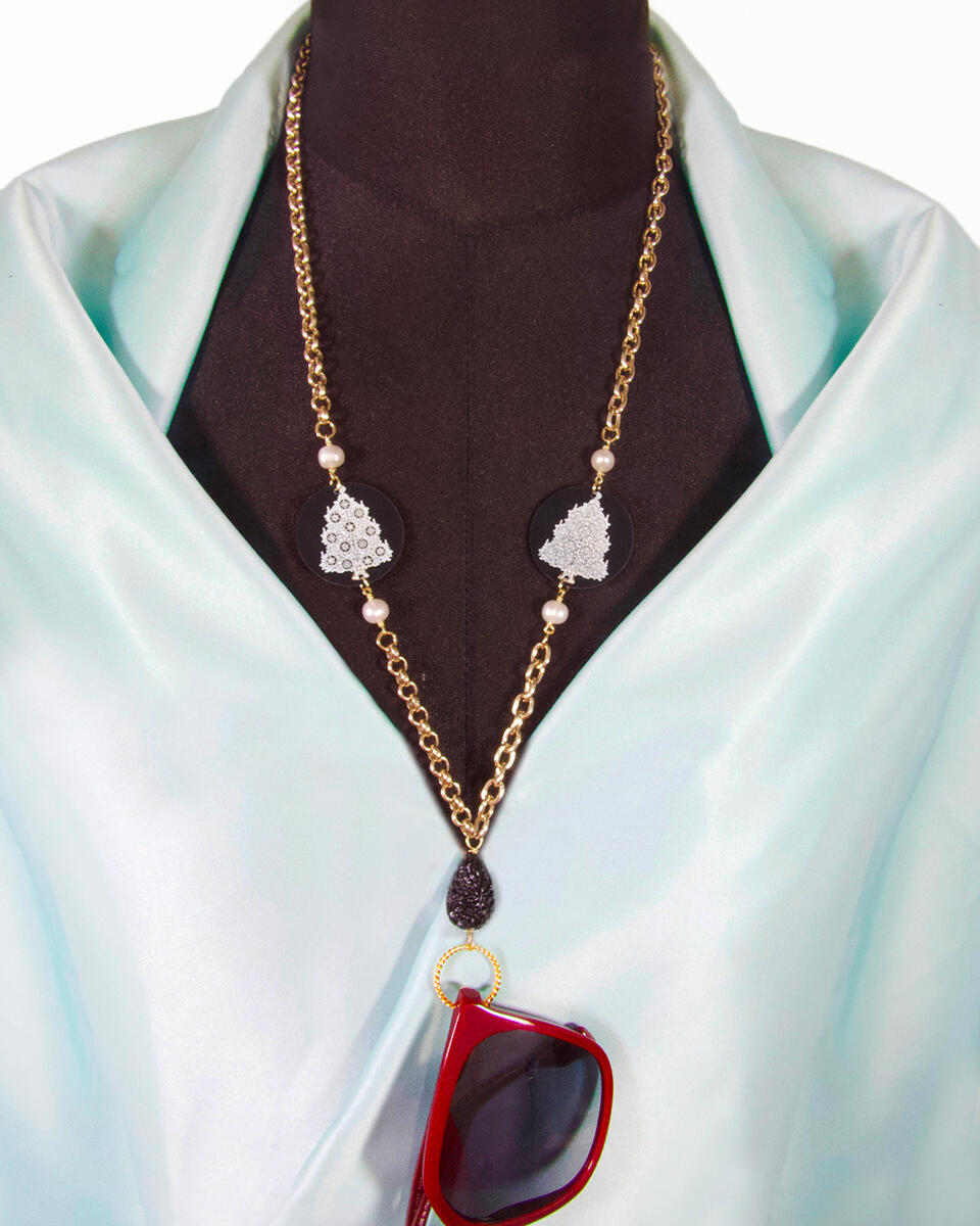 Catena Per Occhiali Albero Di Natale Piccolo Perla - Lebole Maison