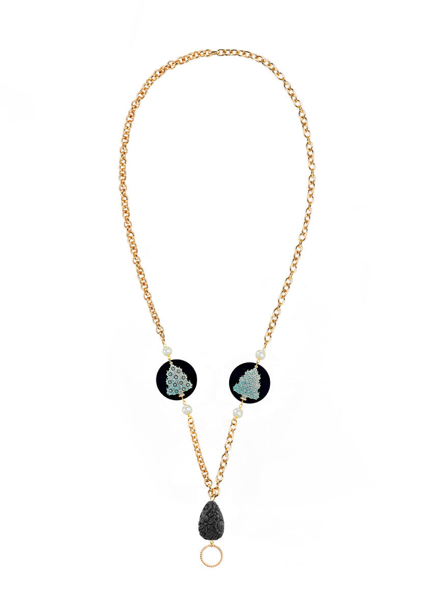 Catena Per Occhiali Albero Di Natale Piccolo Perla - Lebole Maison