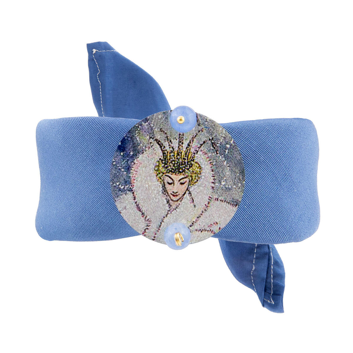 Bracciale Azzurro Regina Di Ghiaccio Piccolo Celeste - Lebole Maison