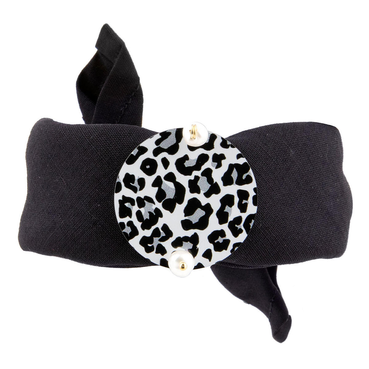 Small Black Spotted Pearl Bracelet - Lebole Maison