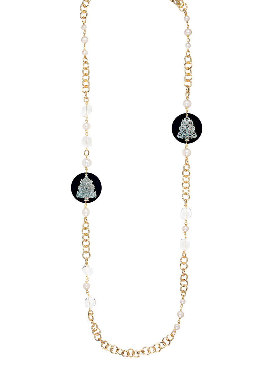 Collana Lebolina Piccolo Albero Di Natale Perla - Lebole Maison