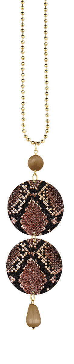 Collana Pitonato Marrone - Lebole Maison