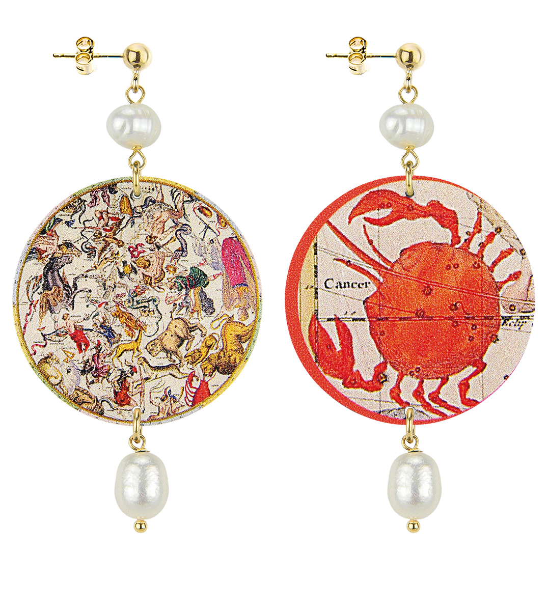 Classic Cancer Pearl Earrings - Lebole Maison