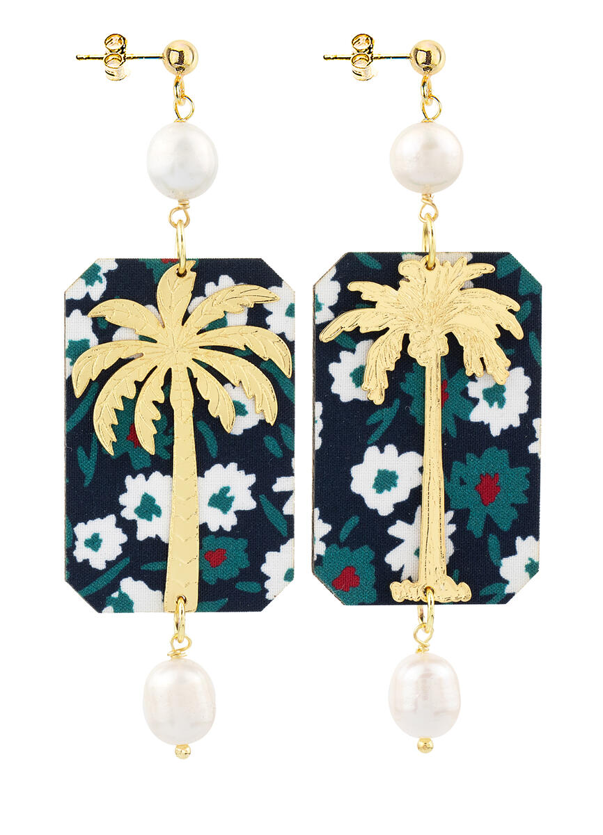 Orecchini Palma Fiori Perla - Lebole Maison