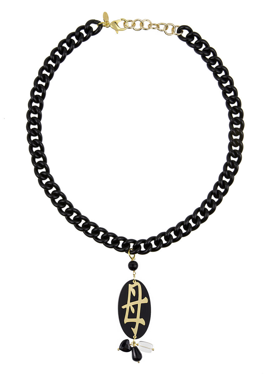 Collana Mamma Plexi Nero - Lebole Maison