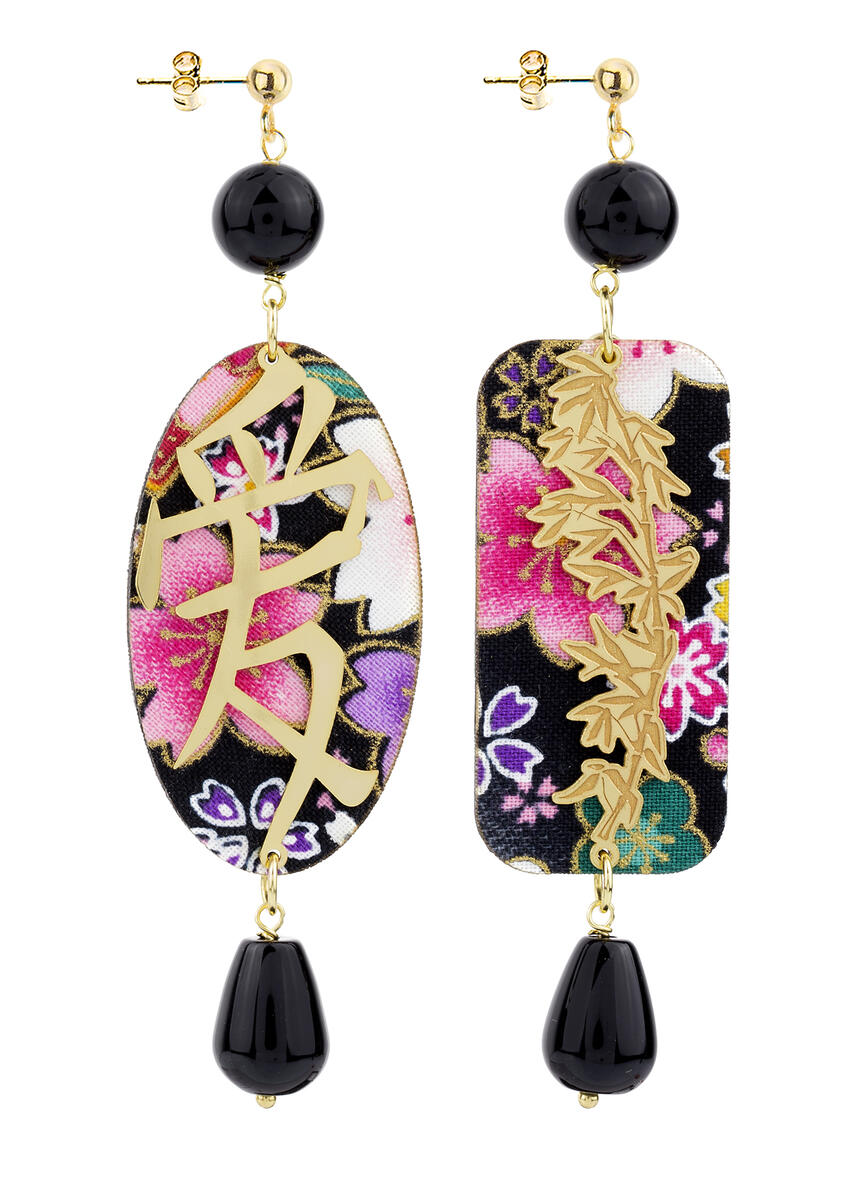 Black Love Earrings - Lebole Maison