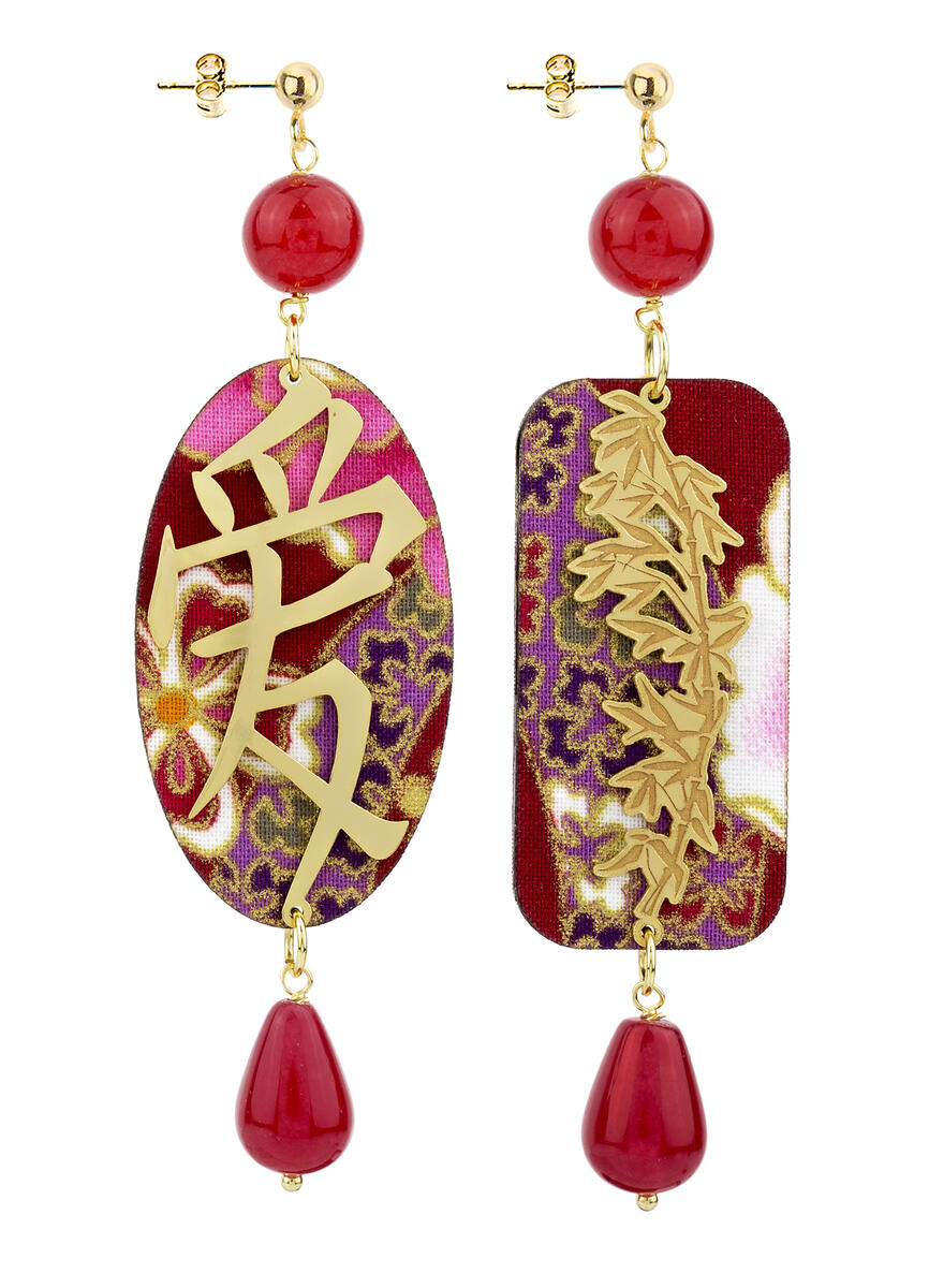 Ruby Love Earrings - Lebole Maison