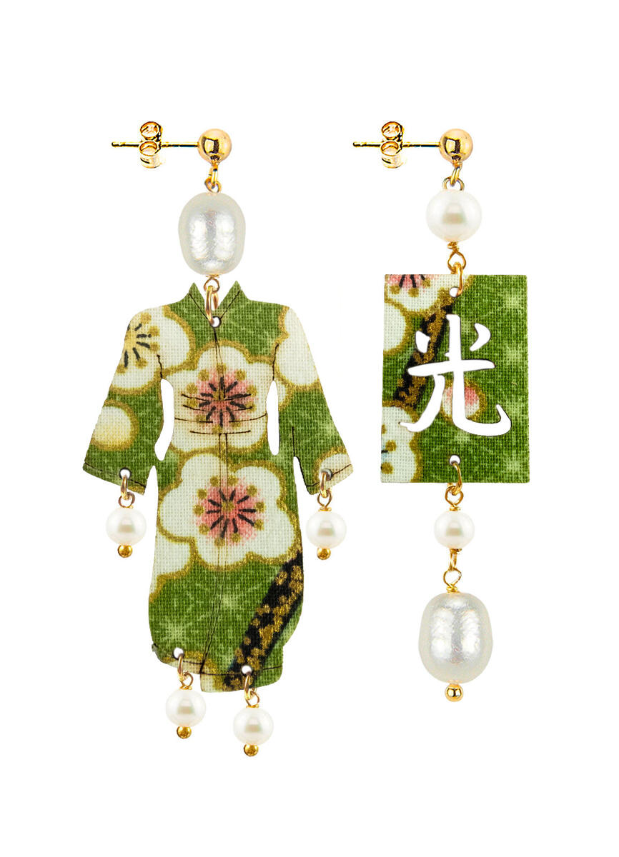 Orecchini Kimono Piccolo Perla - Lebole Maison