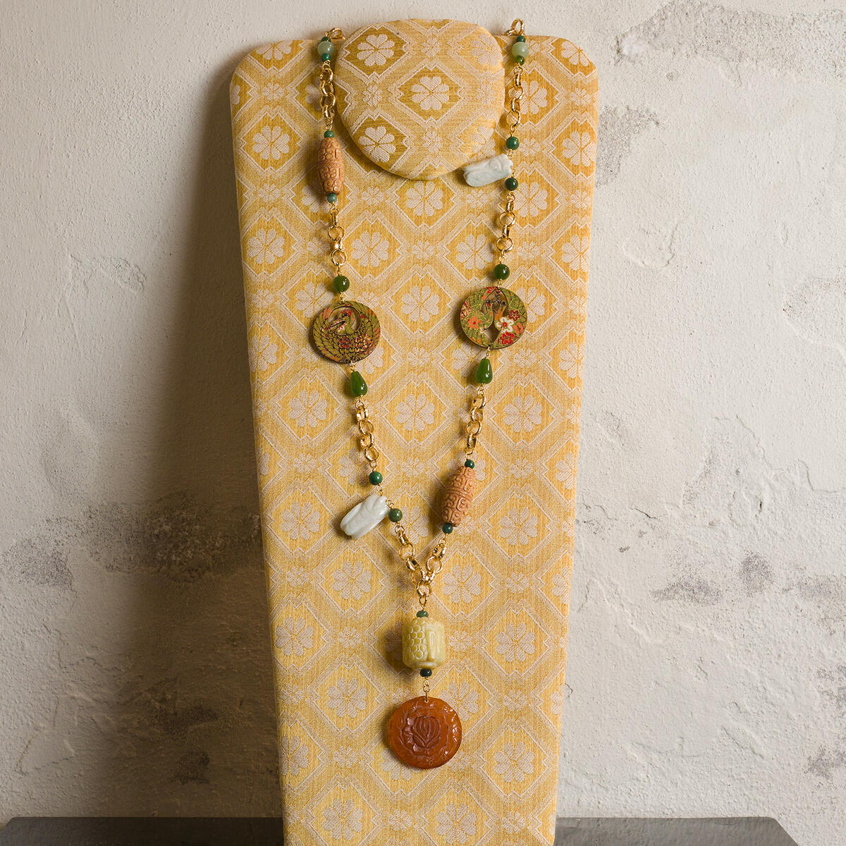 Collana Solo Io Kamon Verde - Lebole Maison