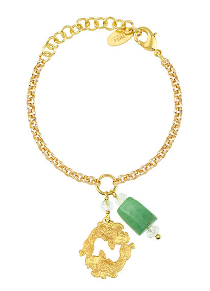 Jade Green Carp Bracelet - Lebole Maison