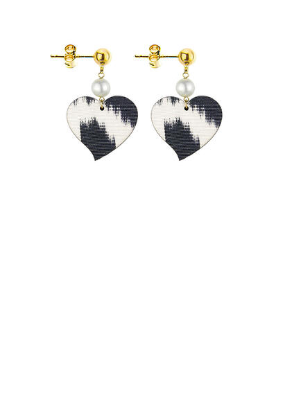 Orecchini Cuore Piccolo Perla - Lebole Maison