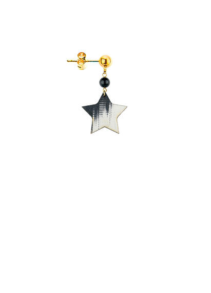 Orecchino Stella Mini Nero - Lebole Maison