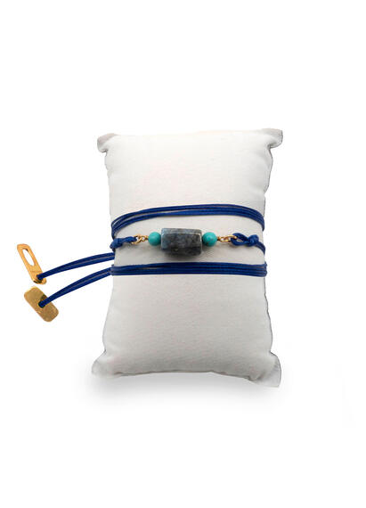 Bracciale Pietra Turchese Blu - Lebole Maison