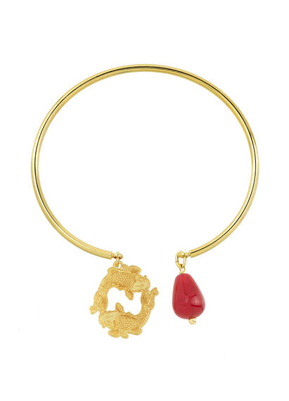 Bracciale Rigido Carpe Rubino - Lebole Maison