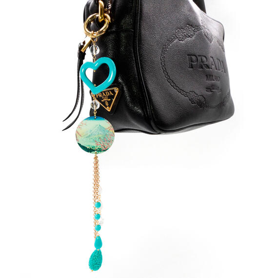 Charm Bag Fiori Di Ciliegio Trasparente - Lebole Maison