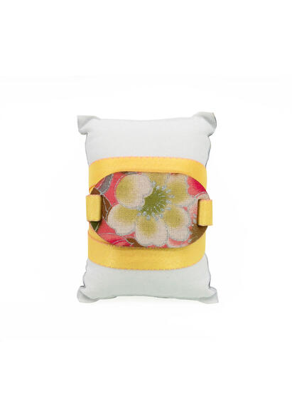 Bracciale Tessuto Kimono Giallo - Lebole Maison