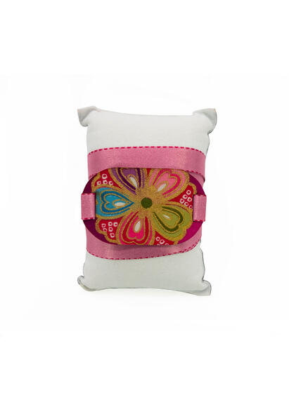 Bracciale Tessuto Kimono Rosa - Lebole Maison