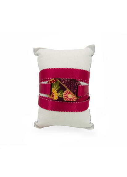 Bracciale Tessuto Kimono Piccolo Fucsia - Lebole Maison