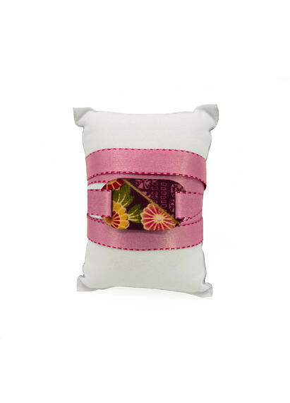 Bracciale Tessuto Kimono Piccolo Rosa - Lebole Maison