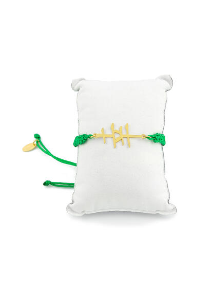 Bracciale Sagola Fortuna Verde - Lebole Maison