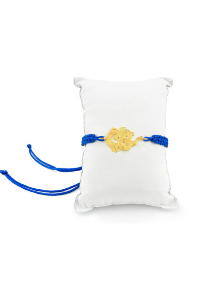 Bracciale Sagola Drago Blu - Lebole Maison