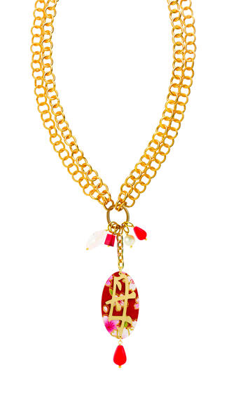Collana Doppia Kanji Mamma Rubino - Lebole Maison