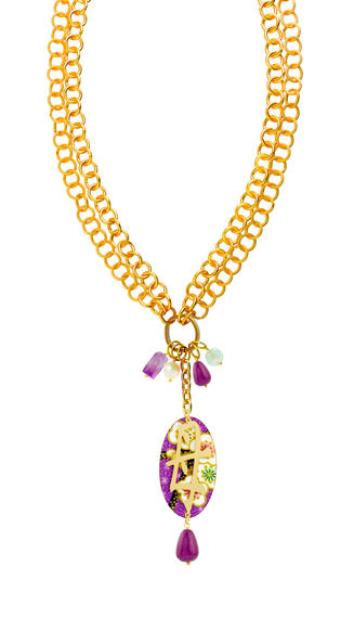 Collana Doppia Kanji Mamma Viola - Lebole Maison