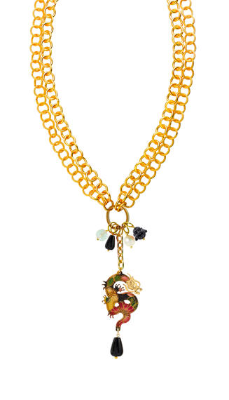 Collana Doppia Mito Nero - Lebole Maison