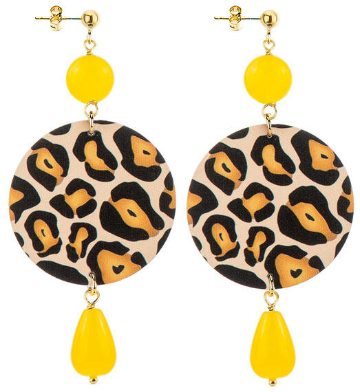 Orecchini Maculato Classico Giallo - Lebole Maison