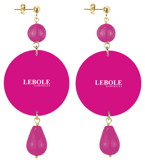 Orecchini Farfalla Cuvee Classico Fucsia - Lebole Maison