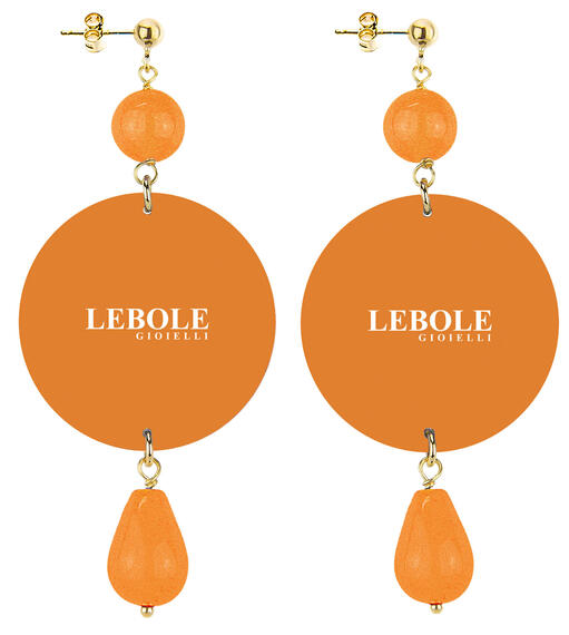 Orecchini Farfalla Cuvee Classico Arancione - Lebole Maison