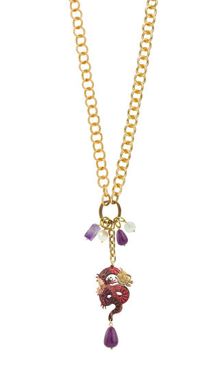 Collana Doppia Mito Viola - Lebole Maison