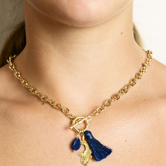 Collana Girocollo Koi Blu - Lebole Maison