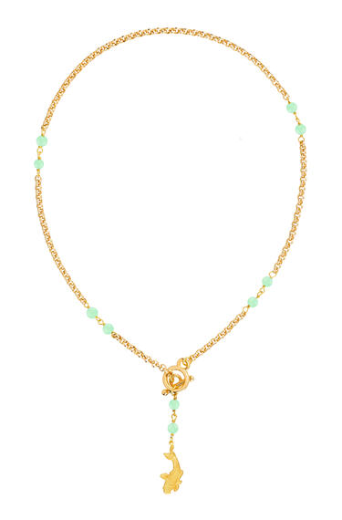 Collana Girocollo Koi Verde Giada - Lebole Maison