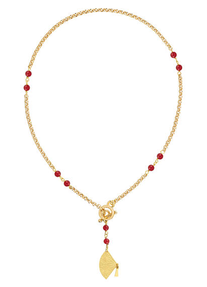 Collana Girocollo Ventaglio Rubino - Lebole Maison