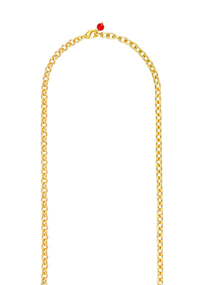 Collana Lunga Viso Pietre Rubino E Viola - Lebole Maison