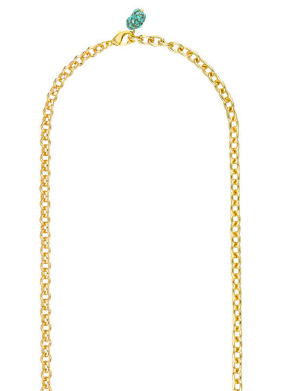 Collana Lunga Kimomo Pietre Turchesi E Trasparenti - Lebole Maison