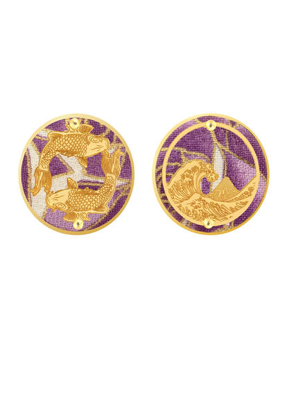 Orecchini Carpe Clips Tondo Lilla - Lebole Maison