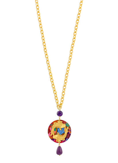 Collana Carpe Tondo Viola - Lebole Maison