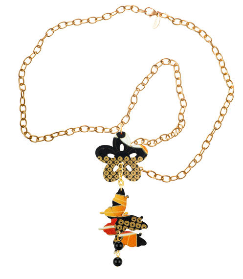 Collana Fiore Nero - Lebole Maison