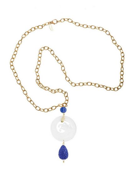 Transparent Plexi Wave Necklace - Lebole Maison