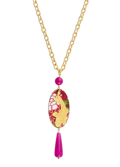 Collana Koi Fucsia - Lebole Maison