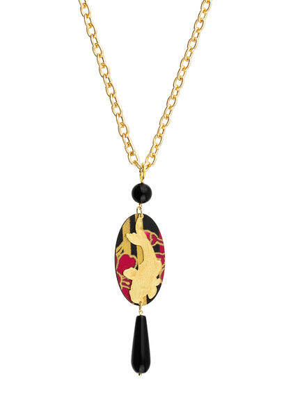 Collana Koi Nero - Lebole Maison