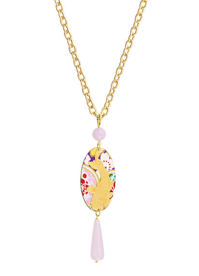 Collana Koi Rosa Cipria - Lebole Maison